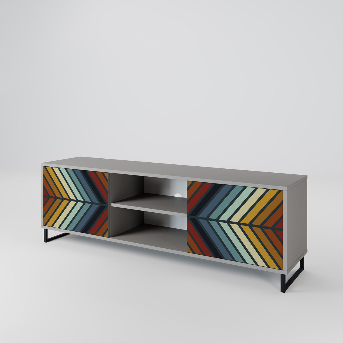 INDIGENOUS ZIGZAG Móvel de TV de 2 Portas
