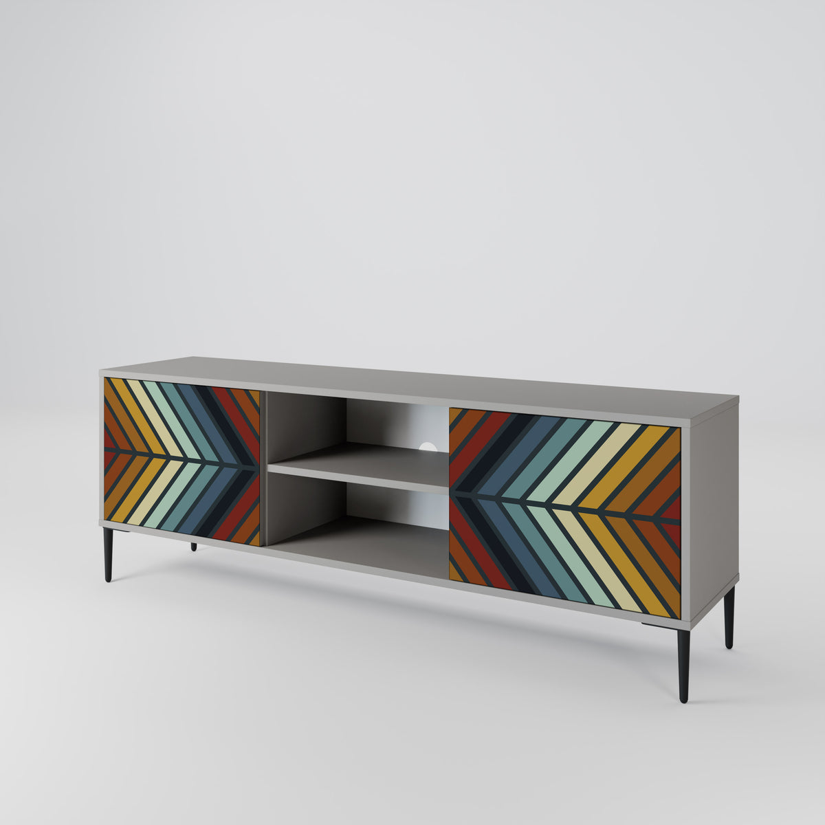 INDIGENOUS ZIGZAG 2-Door TV Cabinet
