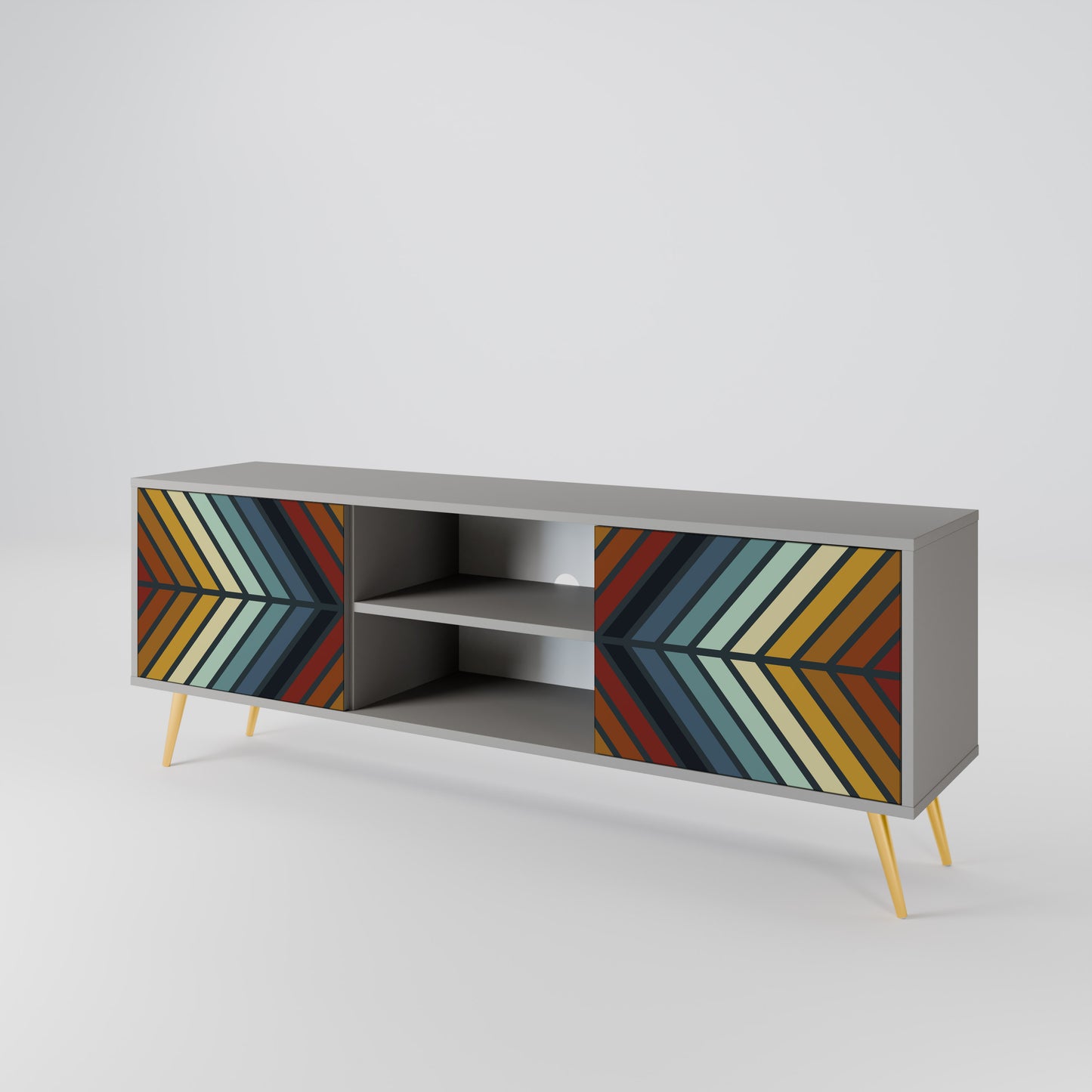 INDIGENOUS ZIGZAG Móvel de TV de 2 Portas