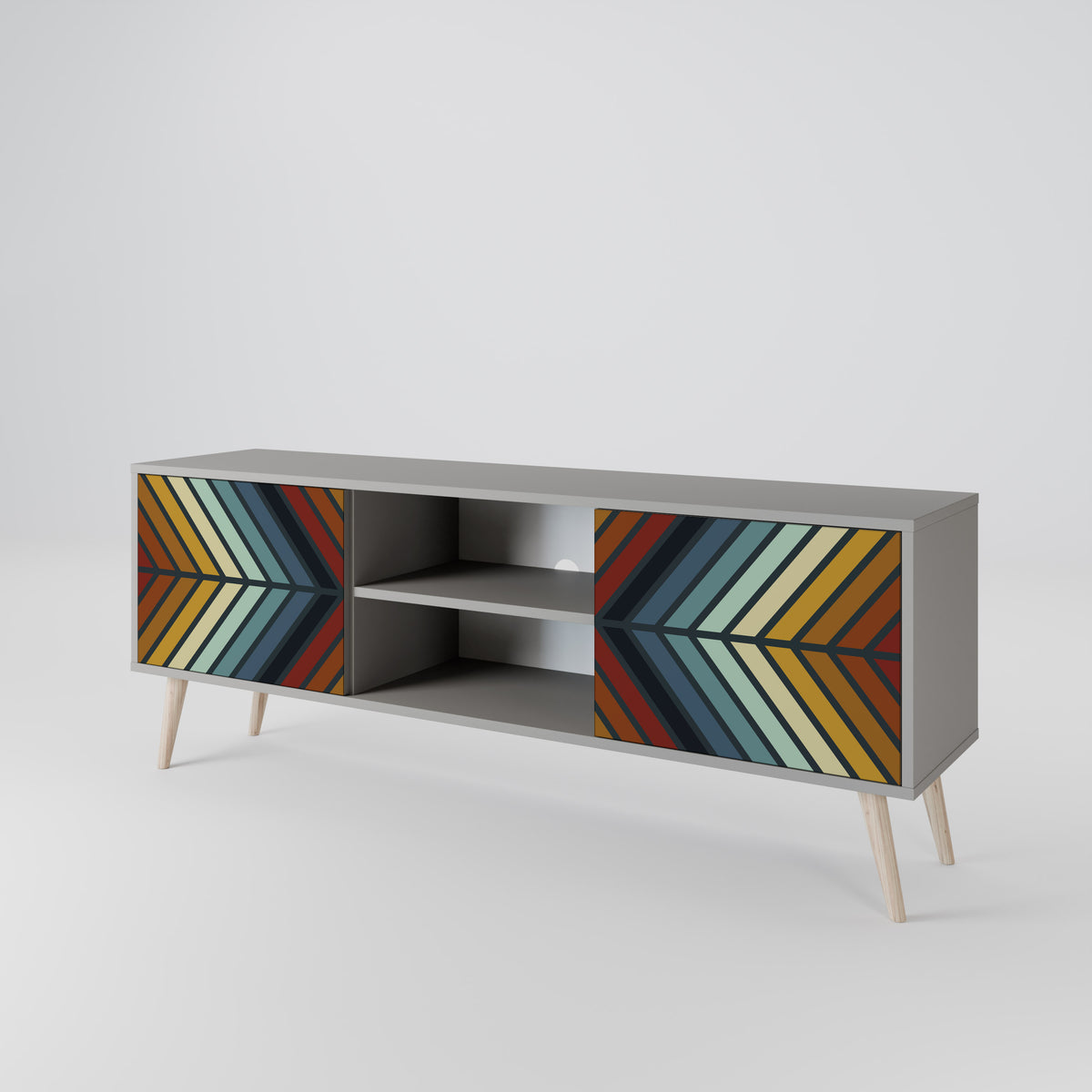 INDIGENOUS ZIGZAG Móvel de TV de 2 Portas