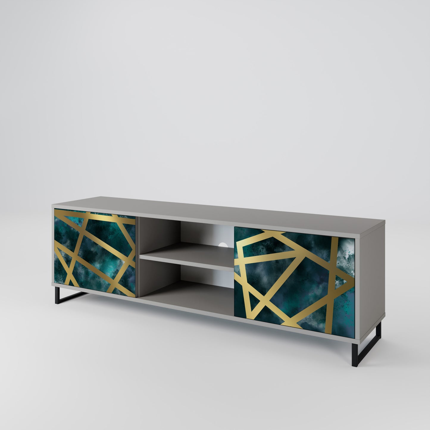 THE LABYRINTH OF GOLD 2-Door TV Cabinet