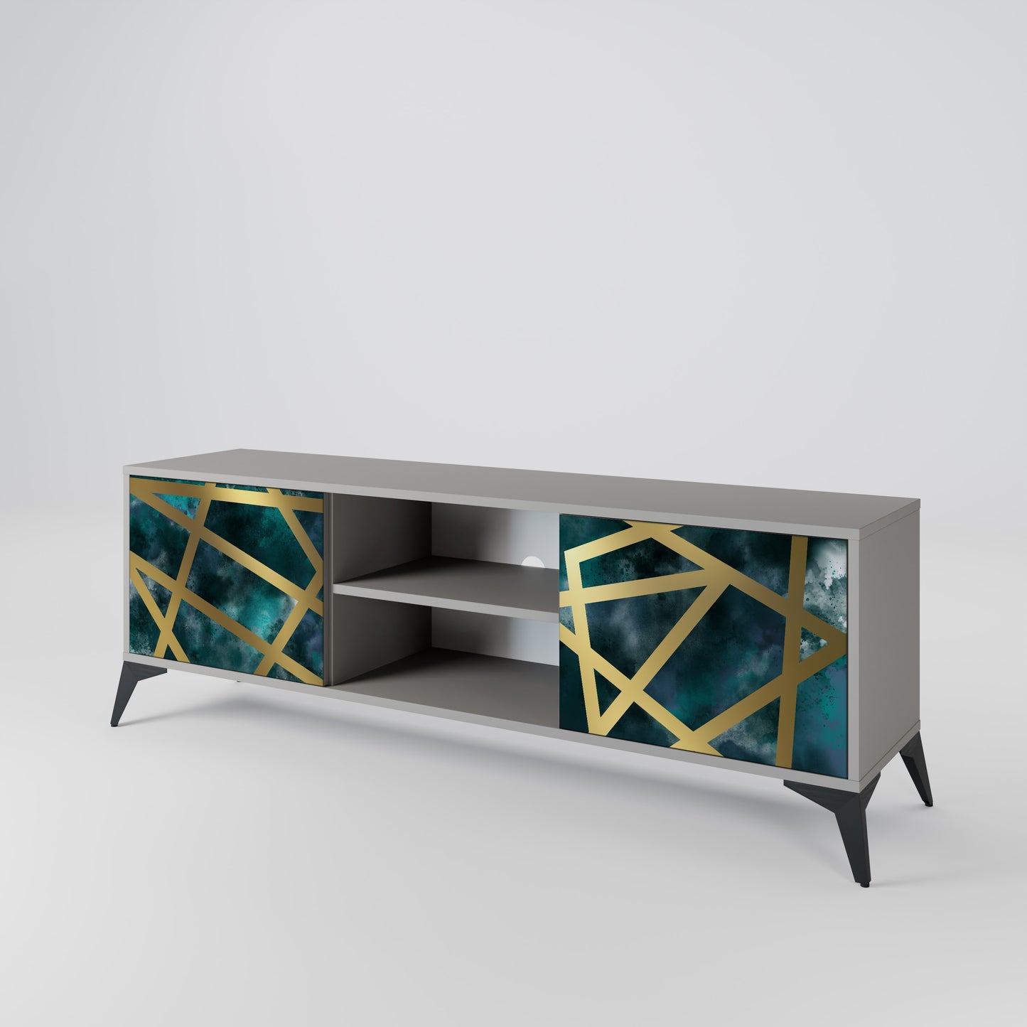 THE LABYRINTH OF GOLD 2-Door TV Cabinet