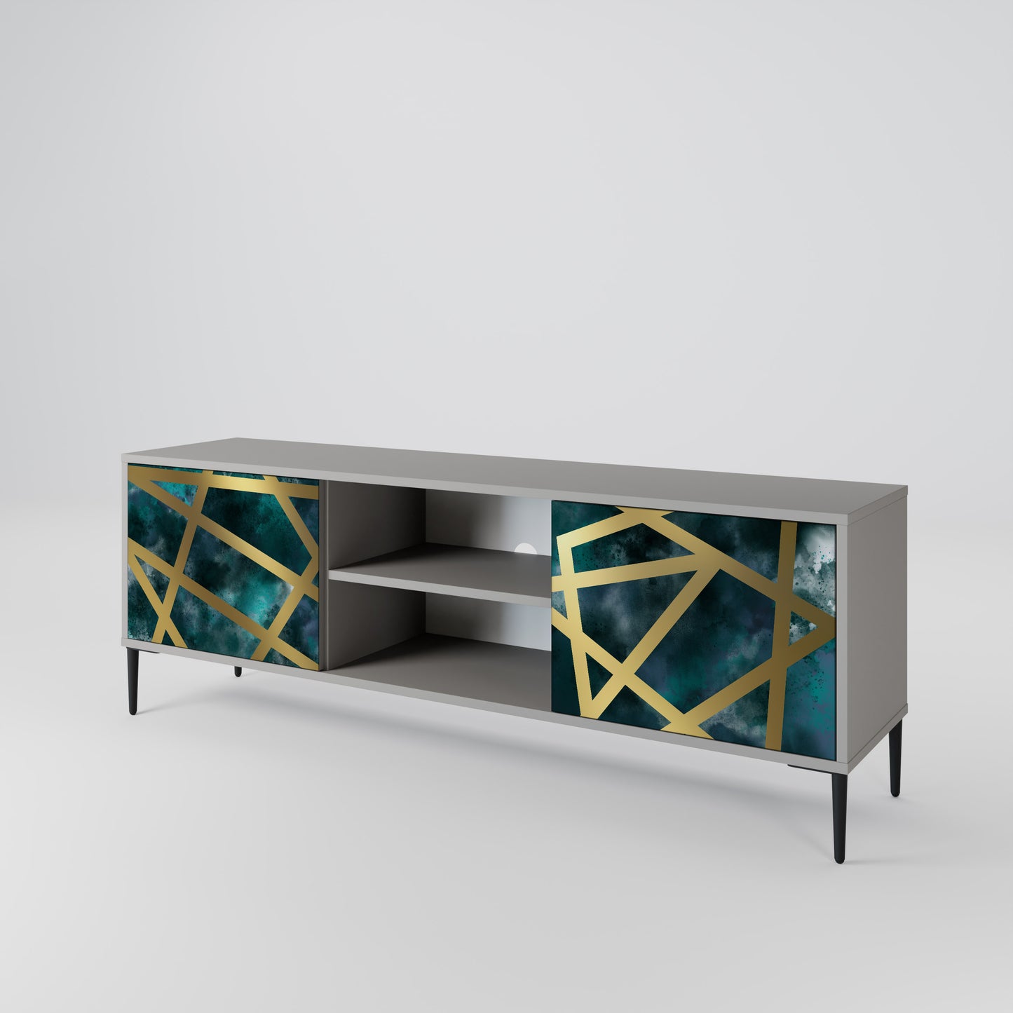 THE LABYRINTH OF GOLD 2-Door TV Cabinet