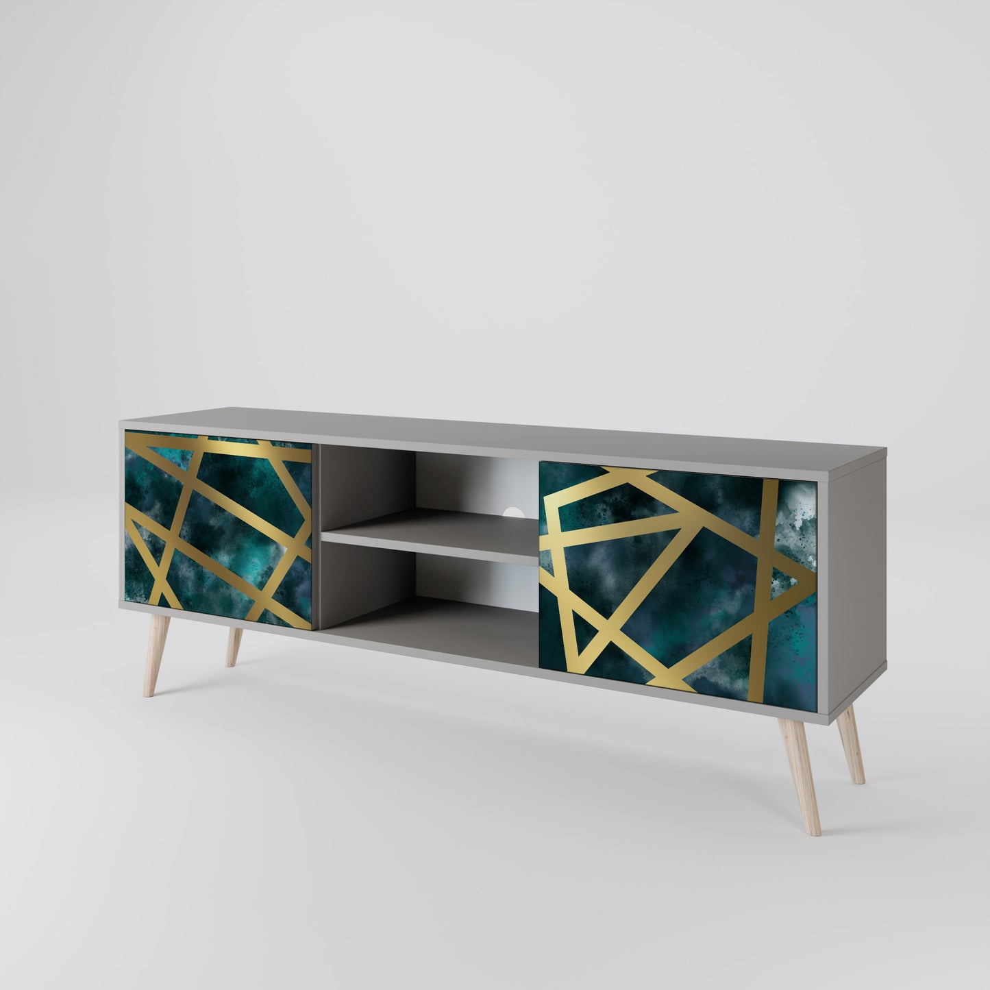 THE LABYRINTH OF GOLD 2-Door TV Cabinet