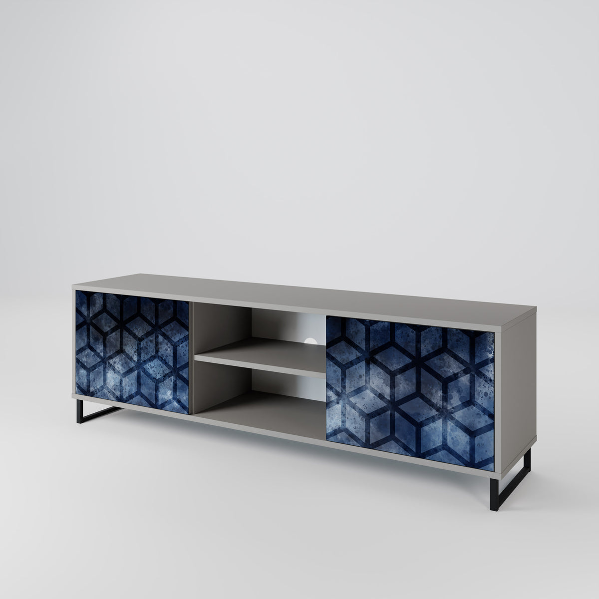 CUBIC MIST Móvel de TV de 2 Portas