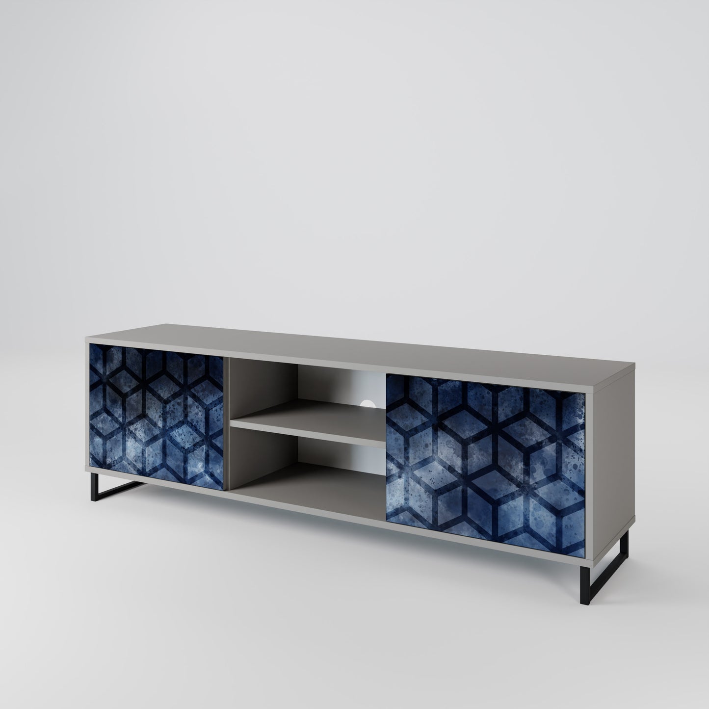 CUBIC MIST Móvel de TV de 2 Portas