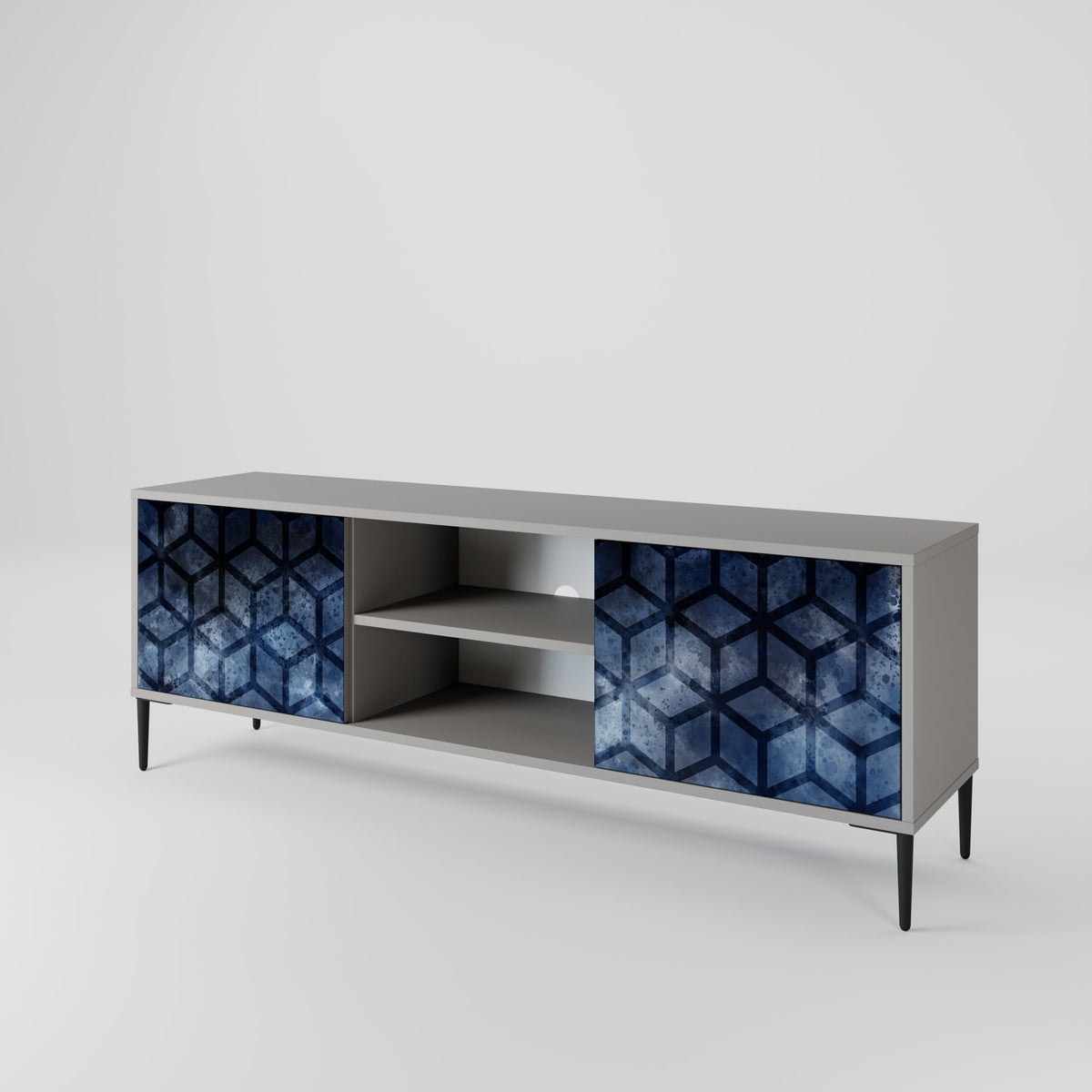 CUBIC MIST Móvel de TV de 2 Portas