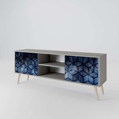 CUBIC MIST Móvel de TV de 2 Portas