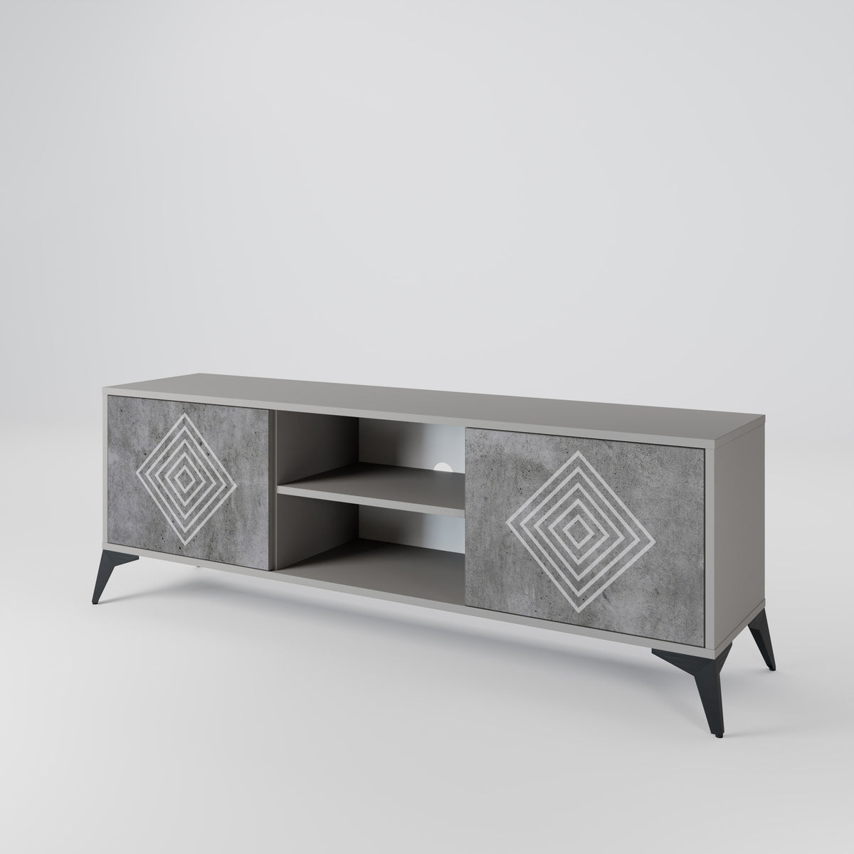 POLYGONAL ARTISTRY Móvel de TV de 2 Portas