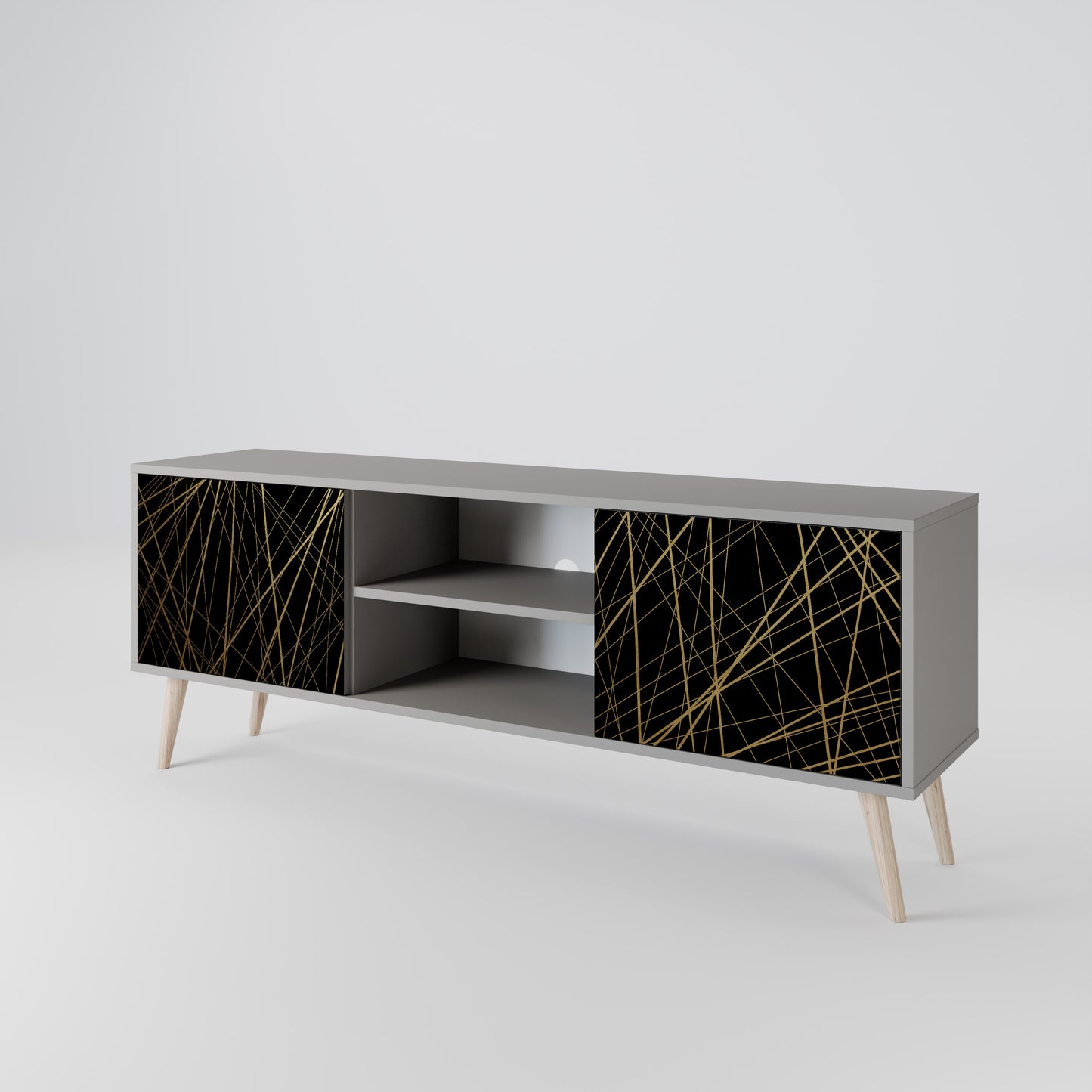 BRIGHT MESH 2-Door TV Cabinet