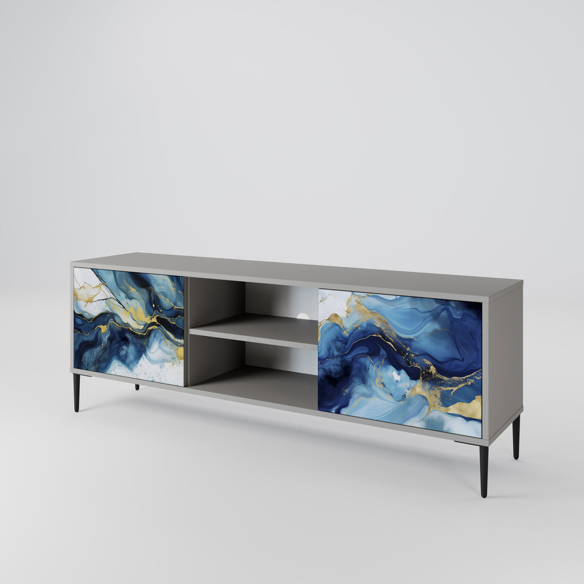 INKY MARBLE Móvel de TV de 2 Portas