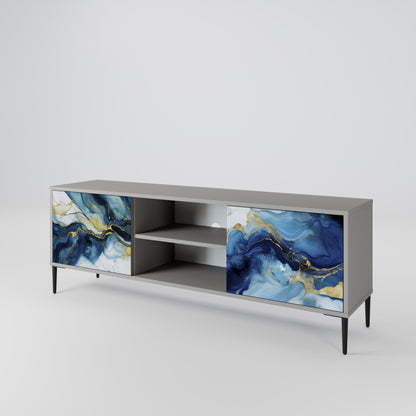 INKY MARBLE Móvel de TV de 2 Portas