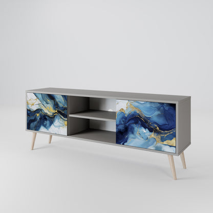 INKY MARBLE Móvel de TV de 2 Portas