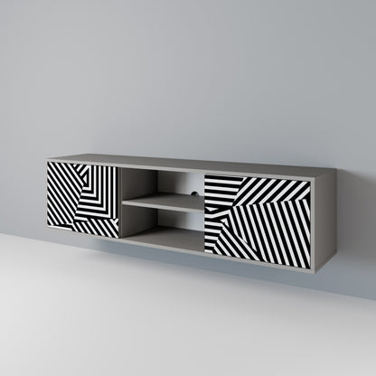 ILLUSIONARY LATTICE Móvel de TV de 2 Portas