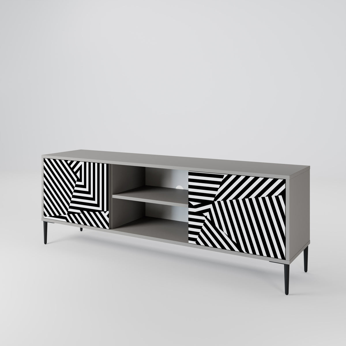 ILLUSIONARY LATTICE Móvel de TV de 2 Portas