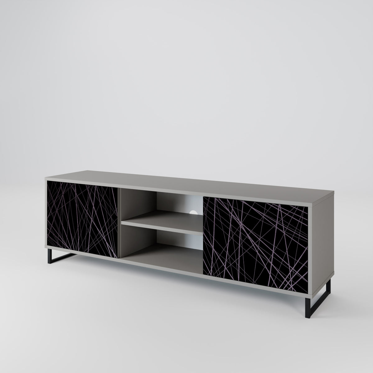 SHIMMER SPIDERGRAM 2-Door TV Cabinet