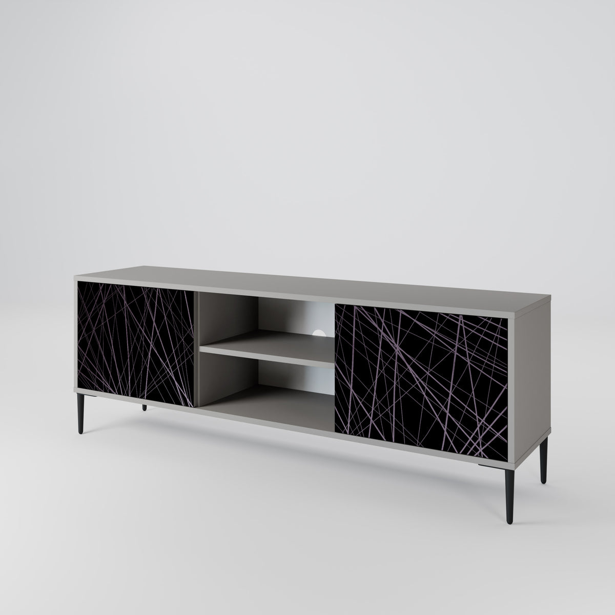 SHIMMER SPIDERGRAM 2-Door TV Cabinet