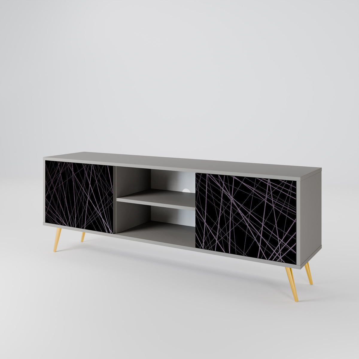 SHIMMER SPIDERGRAM 2-Door TV Cabinet