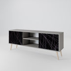 SHIMMER SPIDERGRAM Móvel de TV com 2 Portas em Acabamento Cinzento