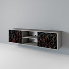 LUMINOUS SNARE Móvel de TV com 2 Portas em Acabamento Cinzento