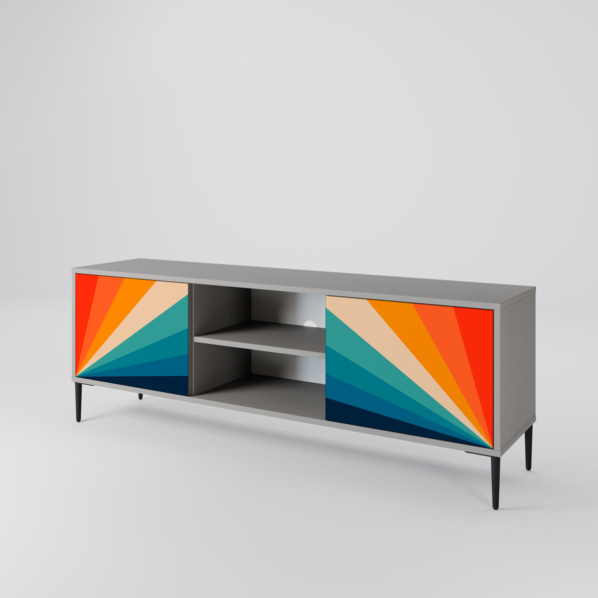PRISM CONCUSSION Móvel de TV de 2 Portas