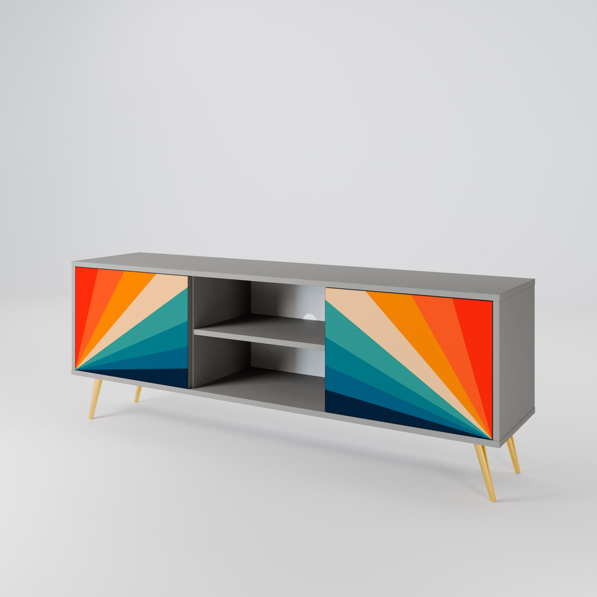 PRISM CONCUSSION Móvel de TV de 2 Portas