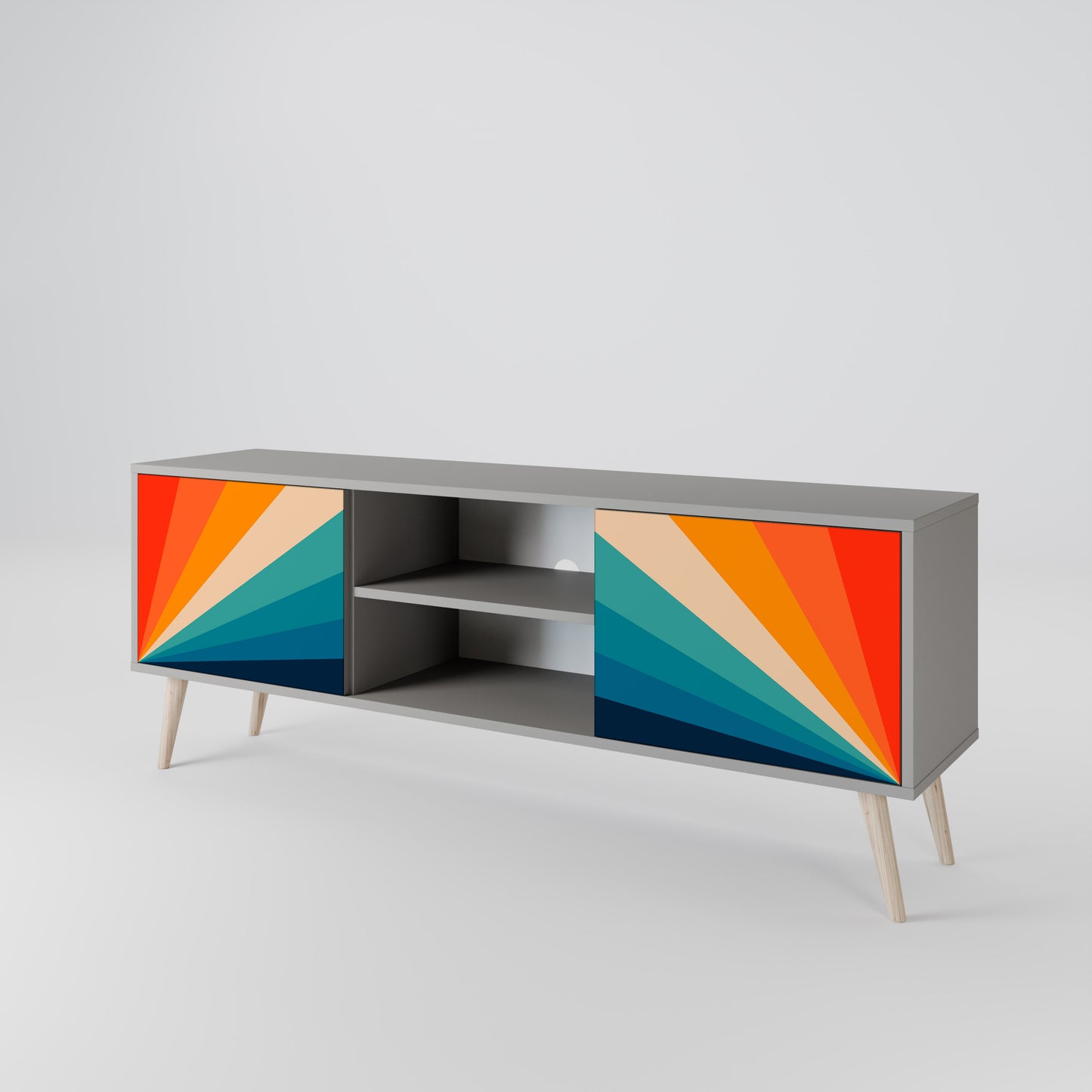 PRISM CONCUSSION Móvel de TV de 2 Portas