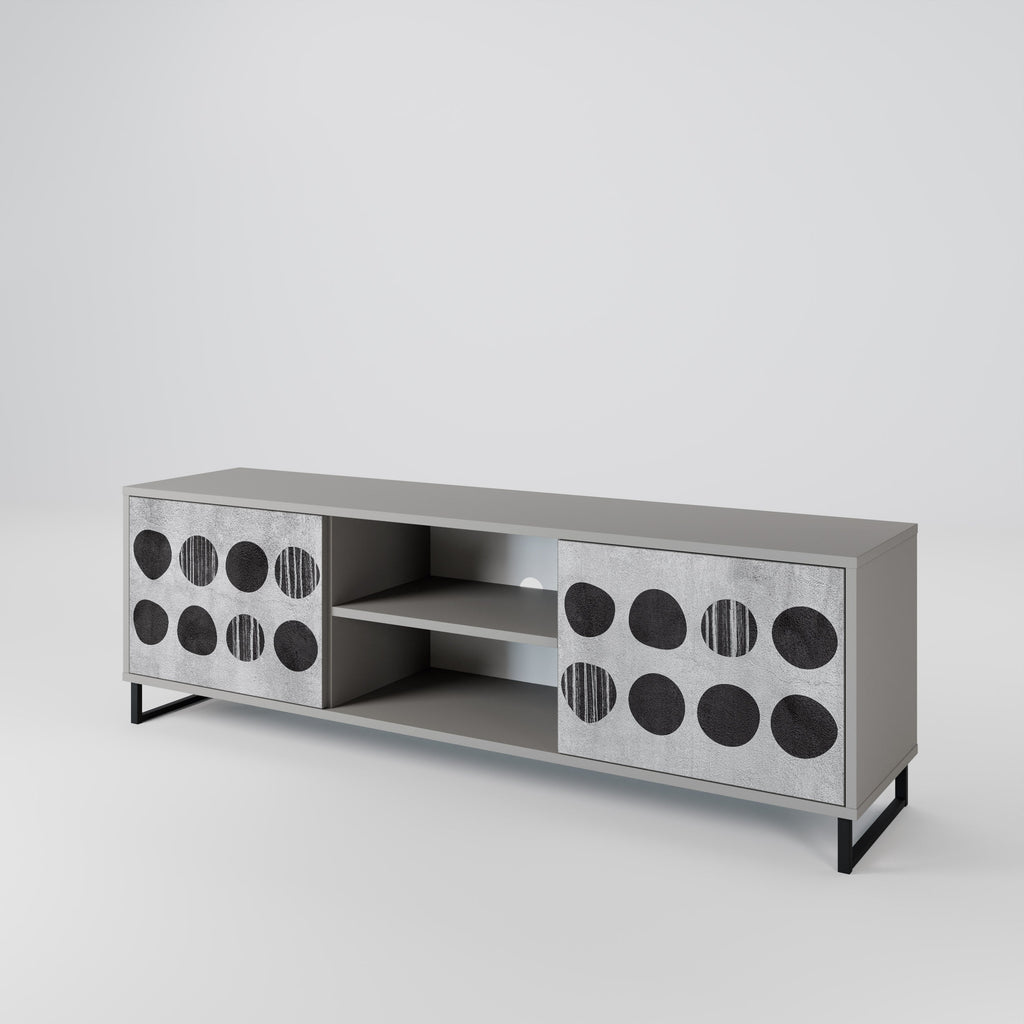 GHOSTLY GRADIENTS Móvel de TV com 2 Portas em Acabamento Cinzento