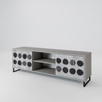 GHOSTLY GRADIENTS Móvel de TV com 2 Portas em Acabamento Cinzento