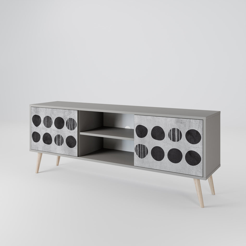 GHOSTLY GRADIENTS Móvel de TV com 2 Portas em Acabamento Cinzento