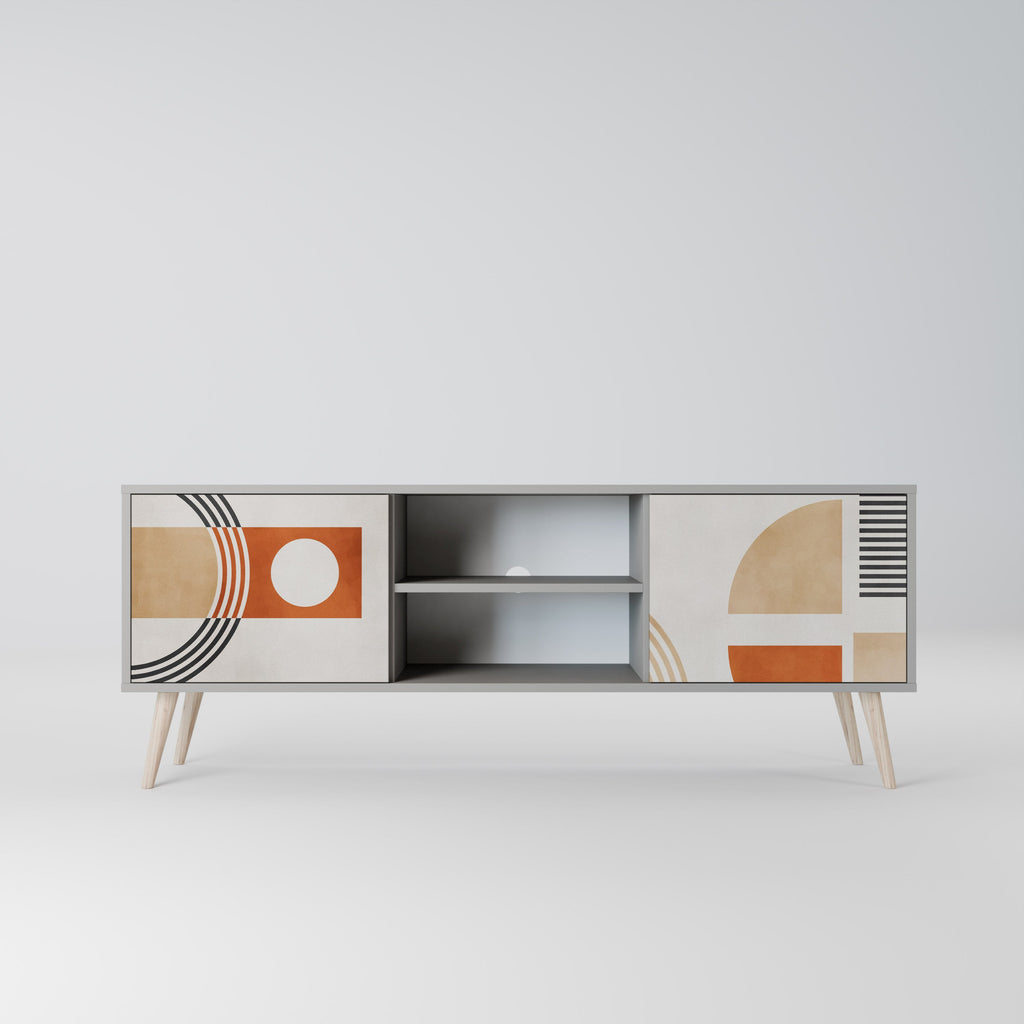 SPACE AROUND Móvel de TV com 2 Portas em Acabamento Cinzento