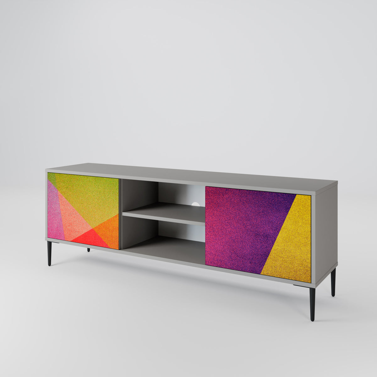 VIVID GEOMETRY 2-Door TV Cabinet
