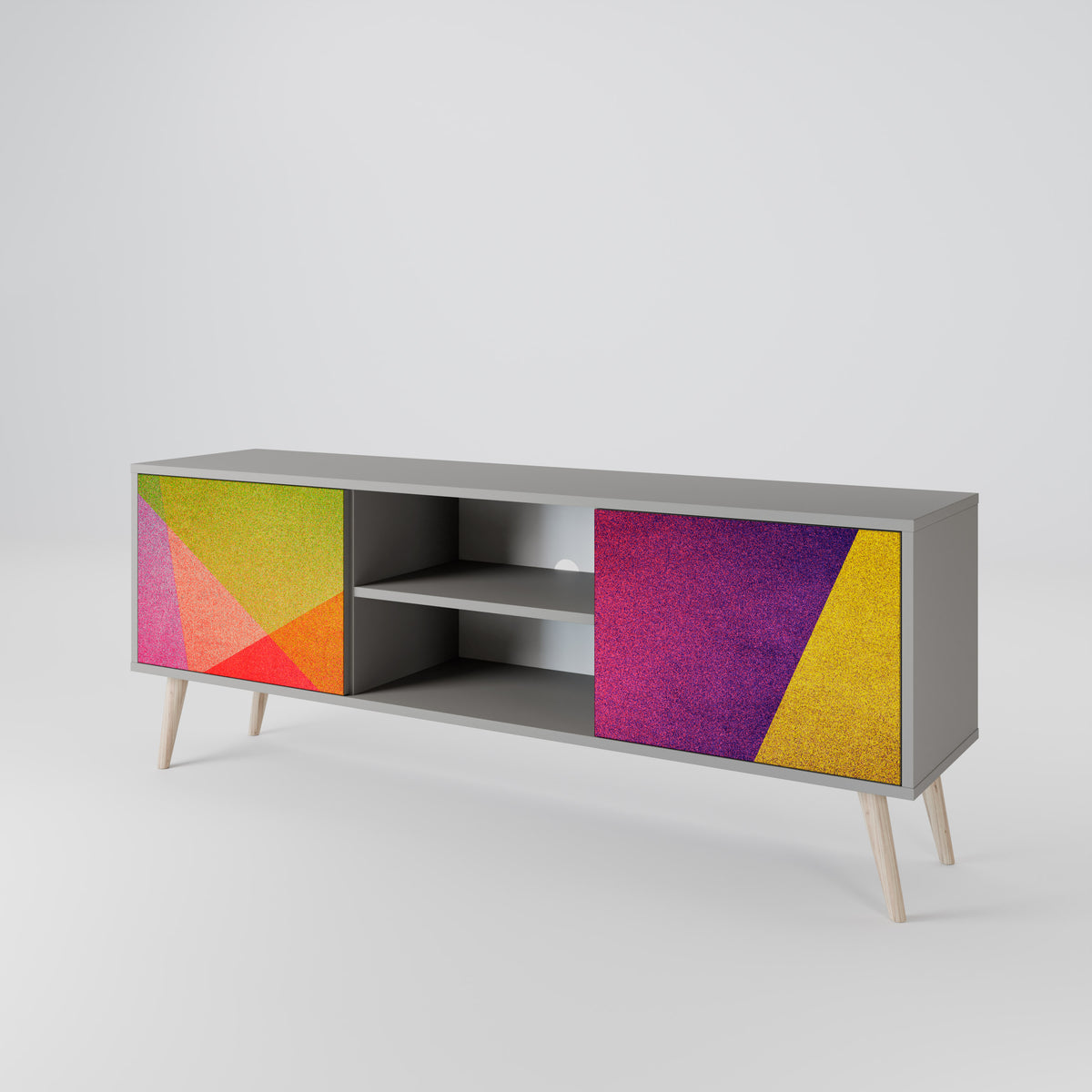 VIVID GEOMETRY 2-Door TV Cabinet