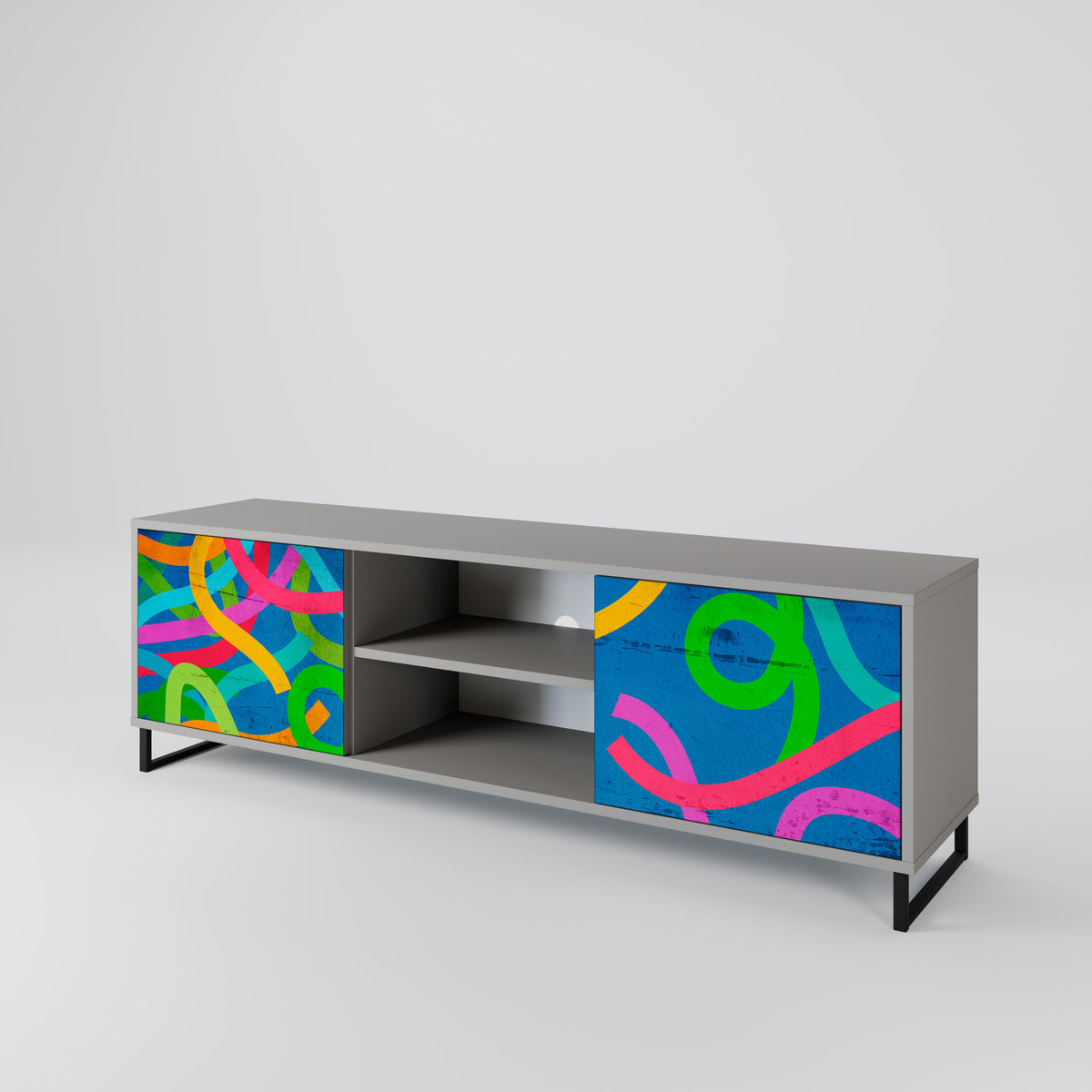 STREAMER TANGLE 2-Door TV Cabinet