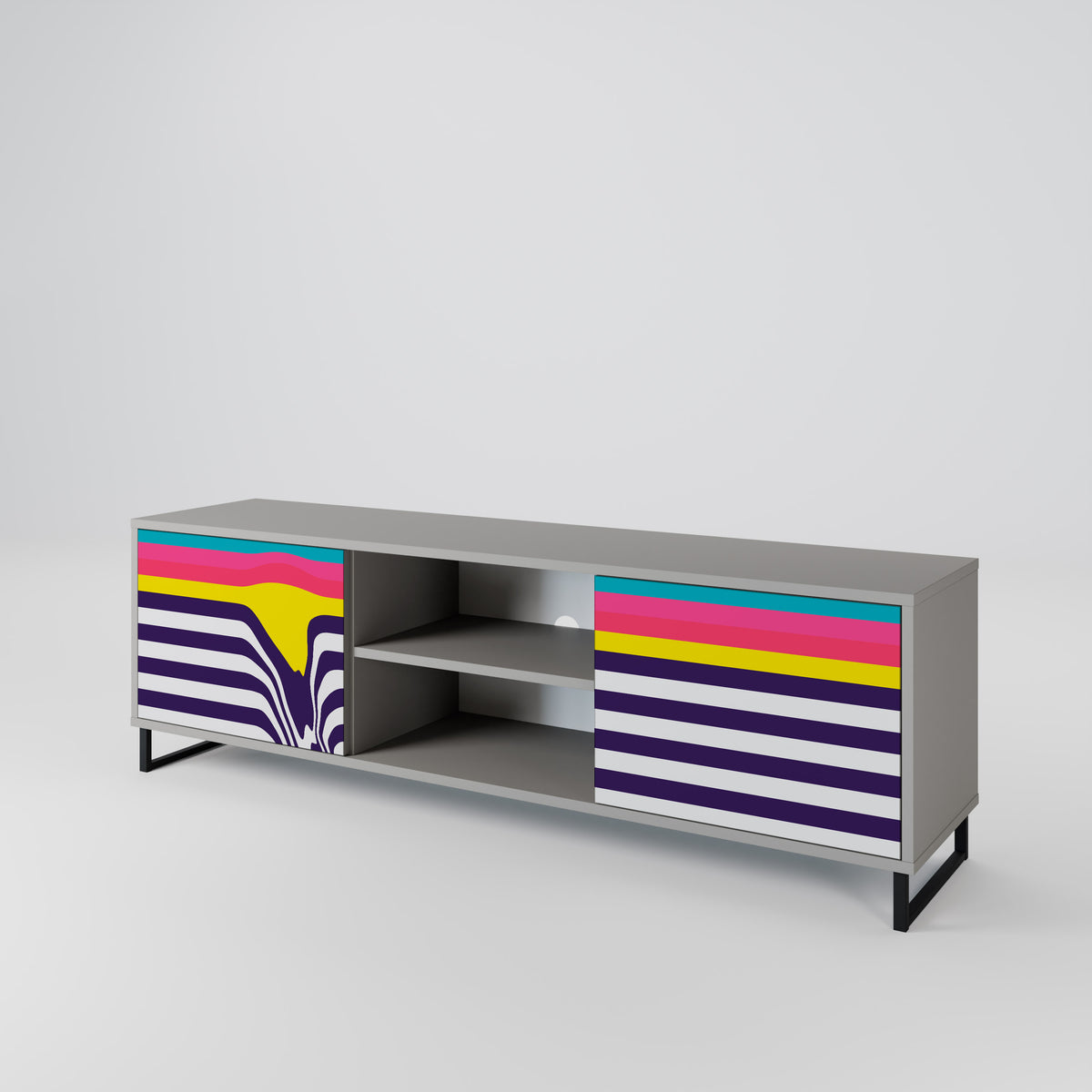 TONE COLLAPSE 2-Door TV Cabinet
