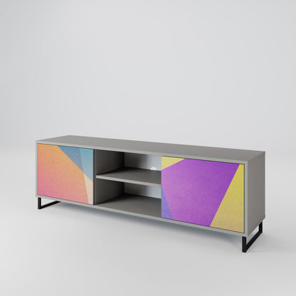 BRIGHT GEOMETRY 2-Door TV Cabinet