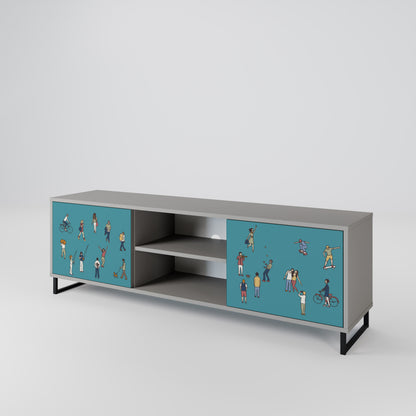 COLLECTIVE STREAM 2-Door TV Cabinet