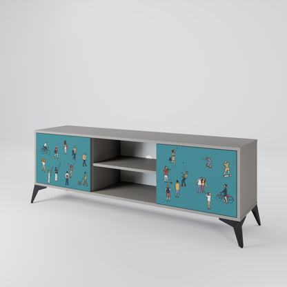 COLLECTIVE STREAM 2-Door TV Cabinet