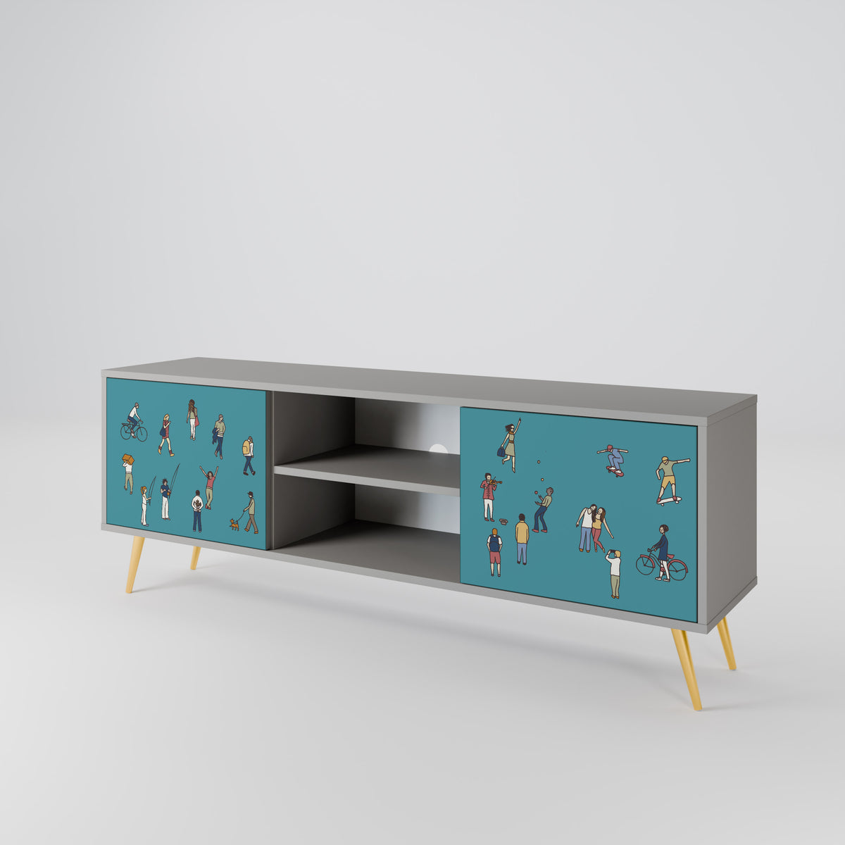 COLLECTIVE STREAM 2-Door TV Cabinet