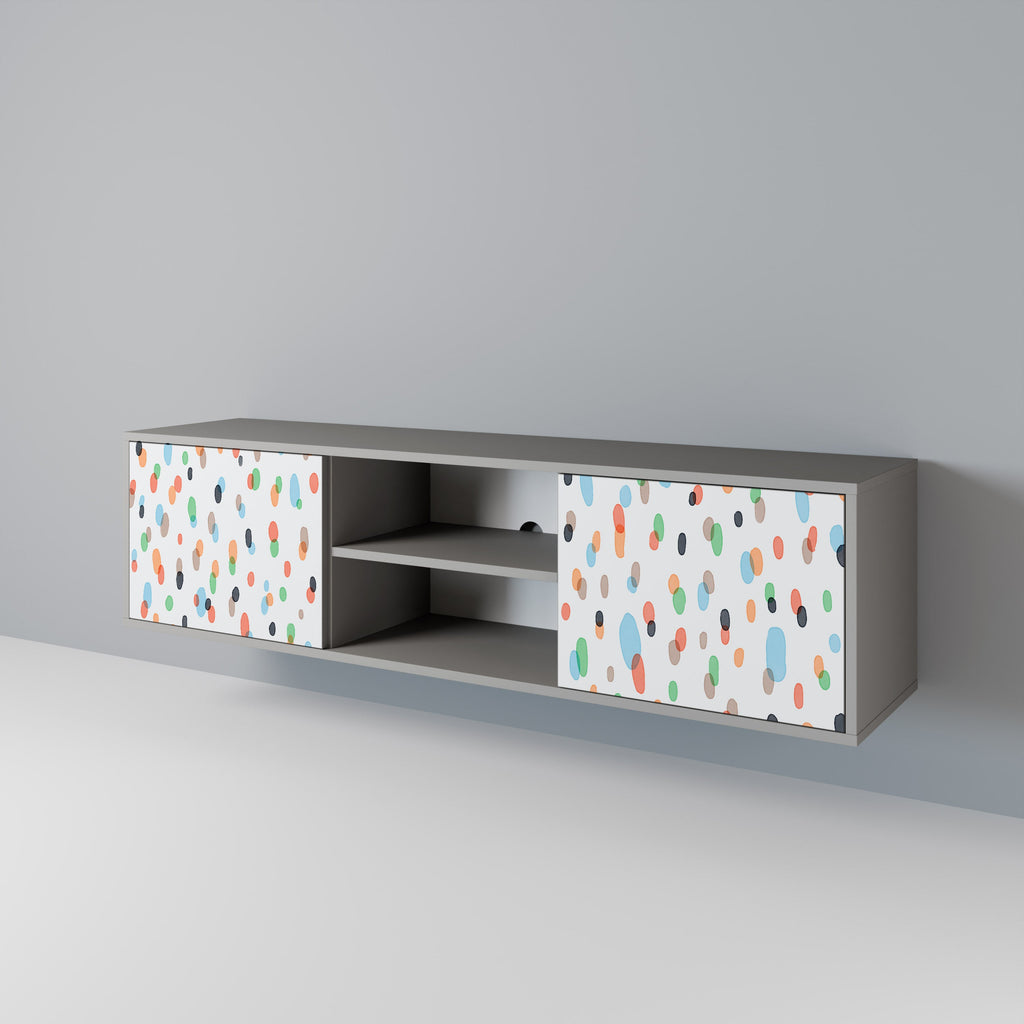 ENERGETIC SPOTS Móvel de TV com 2 Portas em Acabamento Cinzento