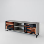 INTREPID FORMATION Móvel de TV com 2 Portas em Acabamento Cinzento