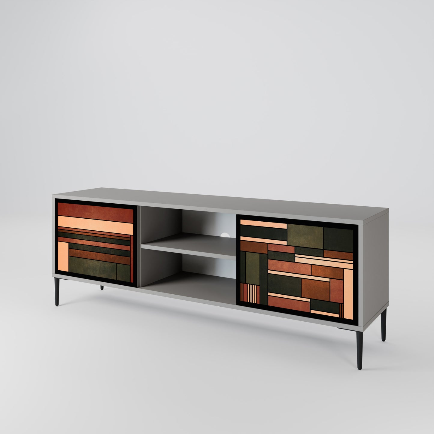 FIGURES OF NATURE 2-Door TV Cabinet