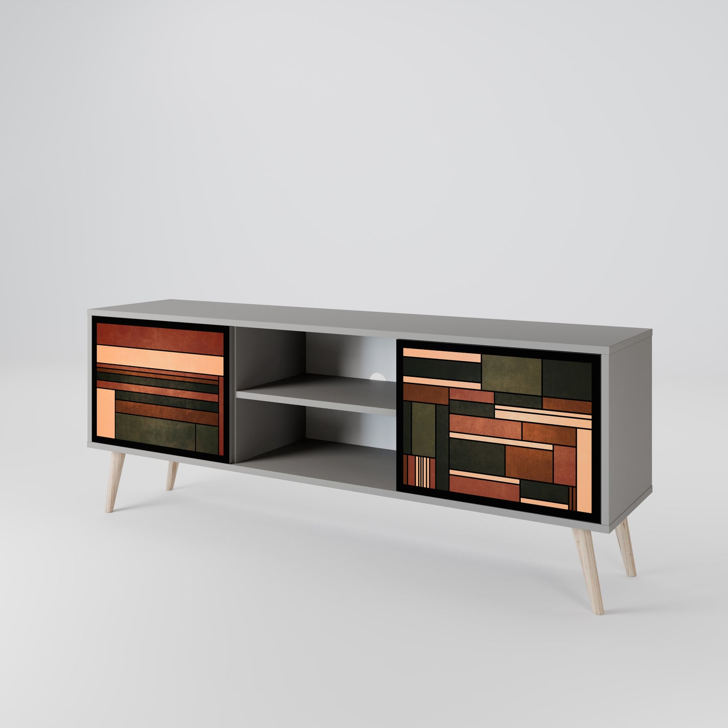 FIGURES OF NATURE 2-Door TV Cabinet