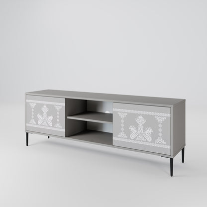THAI GRAY Móvel de TV de 2 Portas