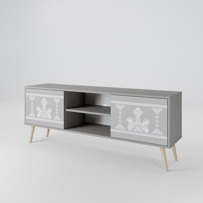THAI GRAY Móvel de TV de 2 Portas