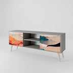 ABSTRACT LANDSCAPE Móvel de TV com 2 Portas em Acabamento Cinzento