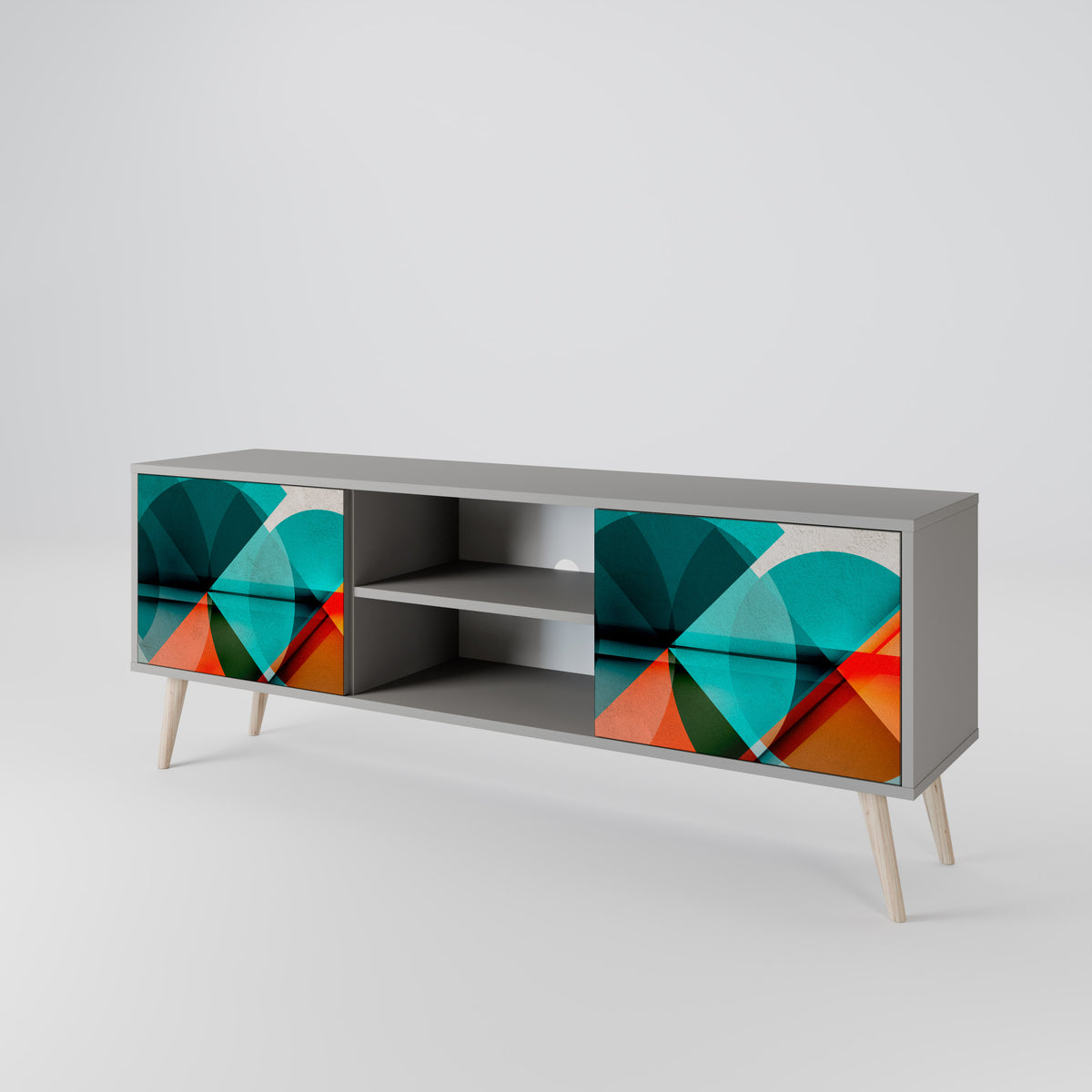 CIRCULAR RHAPSODY 2-Door TV Cabinet