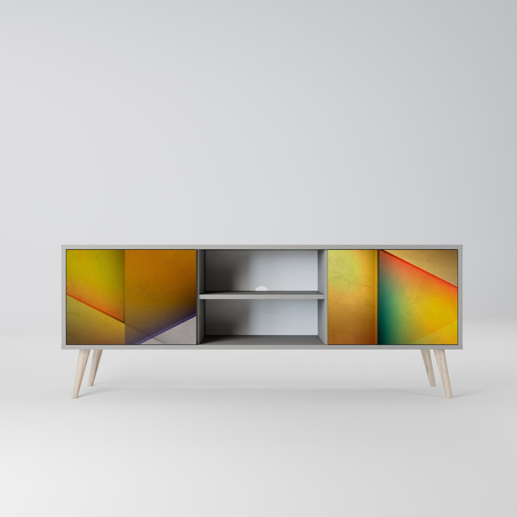 PIERCING SHARPNESS Móvel de TV com 2 Portas em Acabamento Cinzento