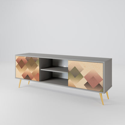 GEOMETRIC FUSION Móvel de TV de 2 Portas