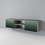 ORNAMENTAL GLIMMER Móvel de TV com 2 Portas em Acabamento Cinzento